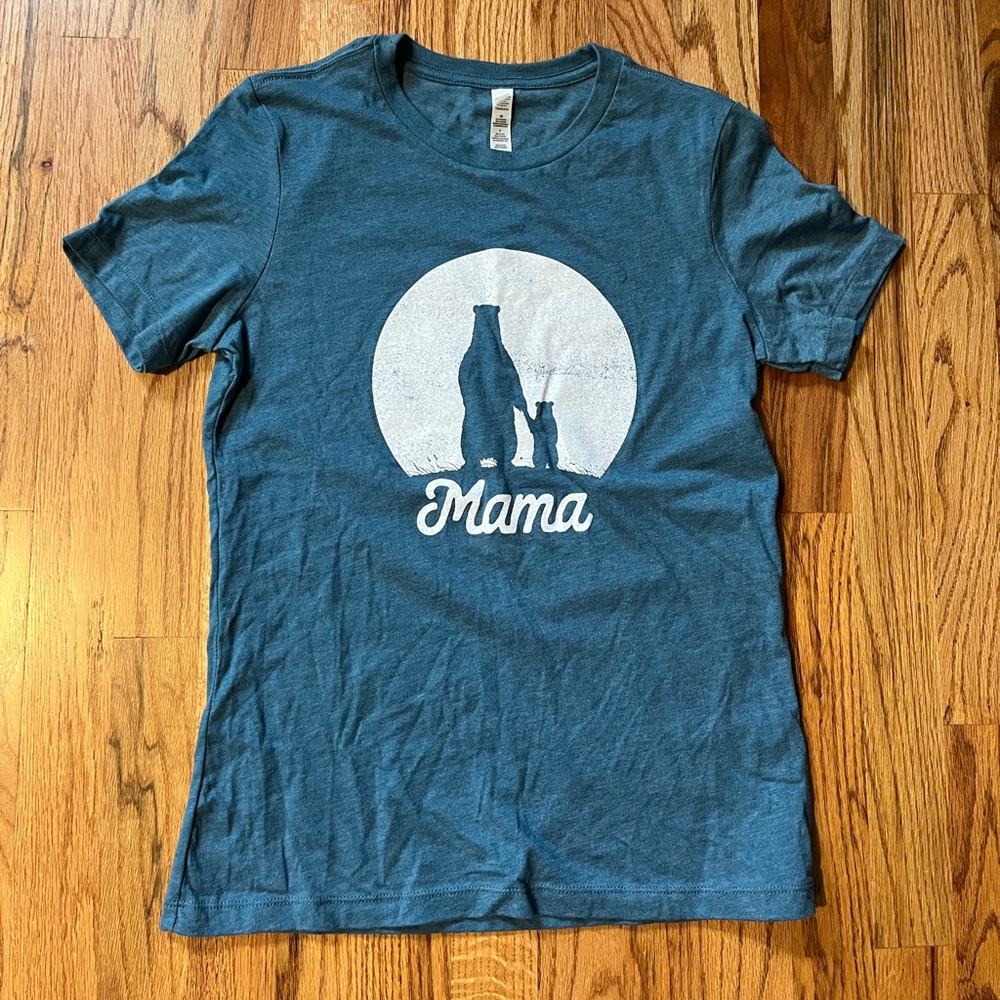 Mama bear tshirts medium blue